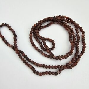 Lightweight Terracotta colored Bead Long necklace